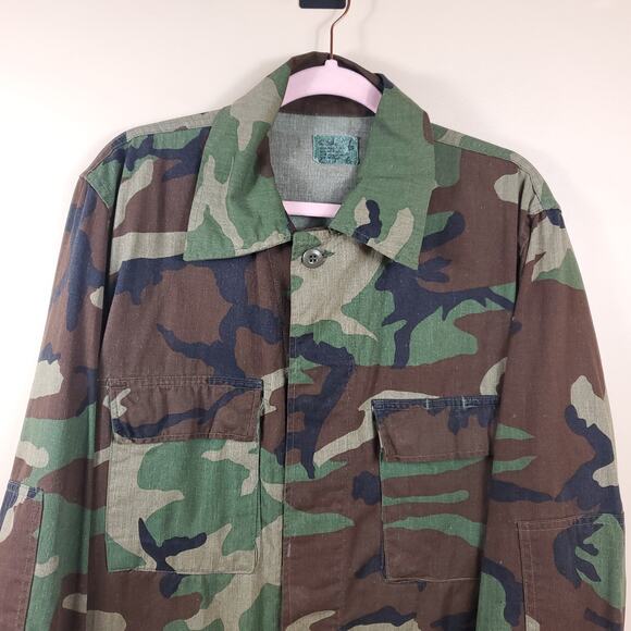 Army Combat Coat in Woodland Camo Size Small Long - Picture 2 of 10